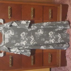 Floral Cold Shoulder Dress